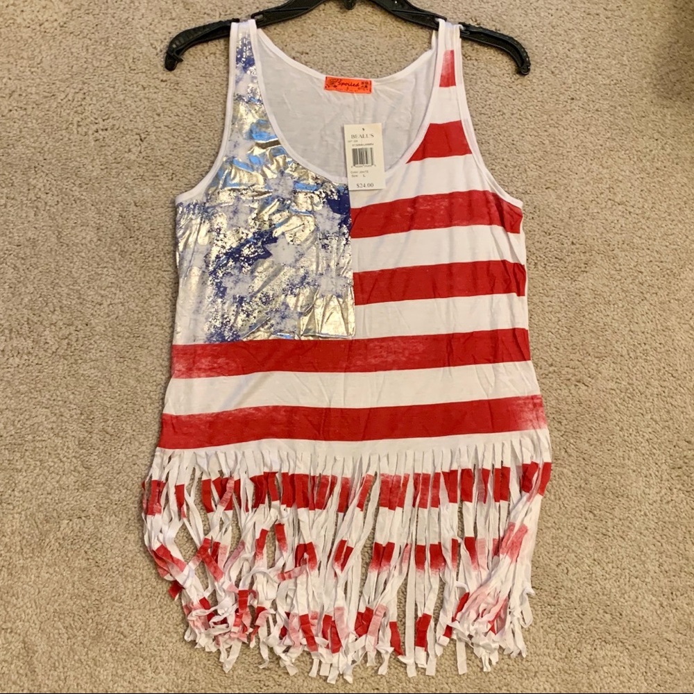 Patriotic fringe tank - Picture 6 of 10